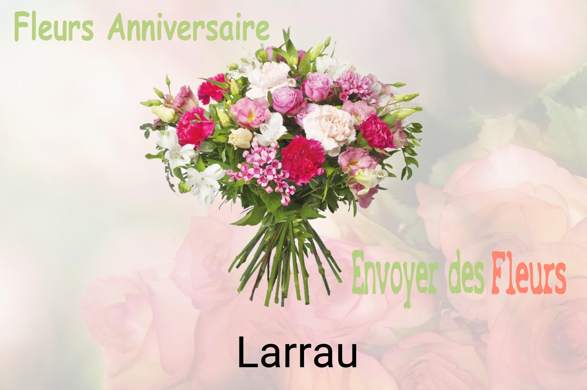 Bouquet de fleurs d’anniversaire livré à Larrau